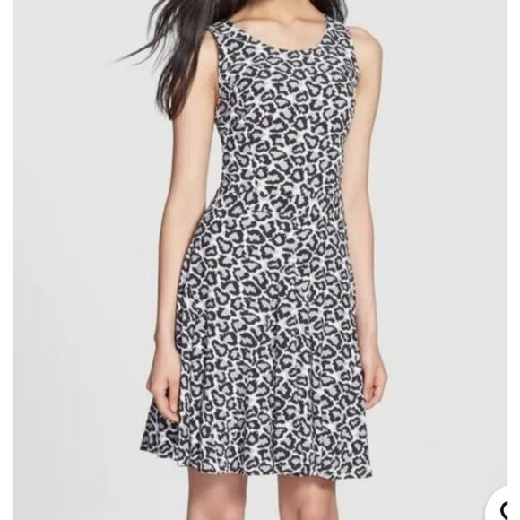 DVF Diane Von Furstenberg Clara Dress Size 6 Zip Up Gato Vanilla Fog Black - Picture 3 of 16